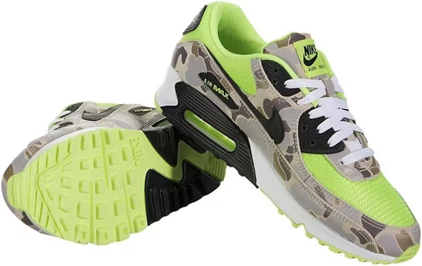 Men's Running weapon Air Max 90 Green Camo Shoes 095