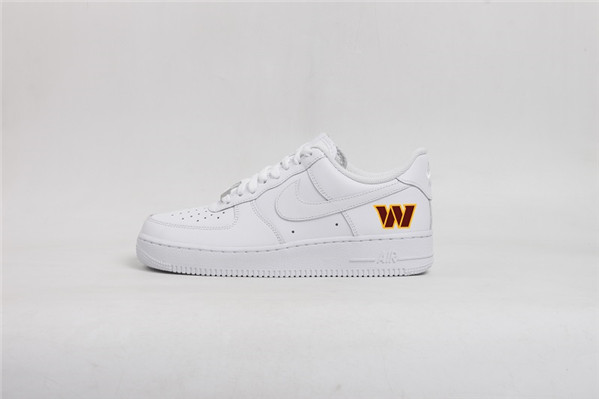 Women's Washington Commanders Air Force 1 White Shoes 001