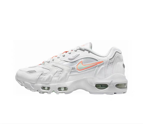 Women's Running weapon Air Max 96 White/Pink Shoes 003