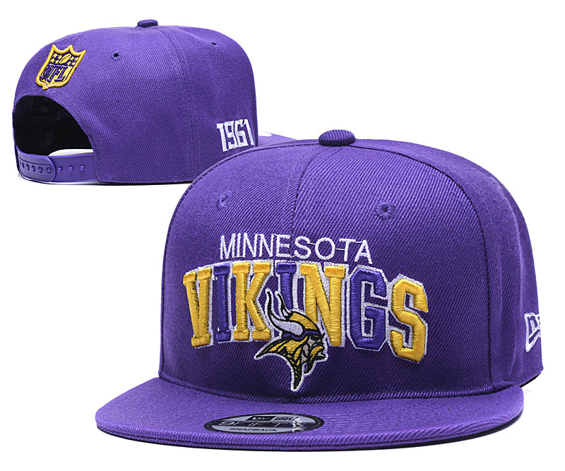 NFL Minnesota Vikings Stitched Snapback Hats 002