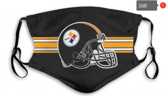 Steelers Sports Face Mask 00160 Filter Pm2.5 (Pls Check Description For Details)