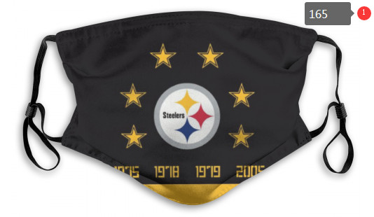 Steelers Sports Face Mask 00165 Filter Pm2.5 (Pls Check Description For Details)