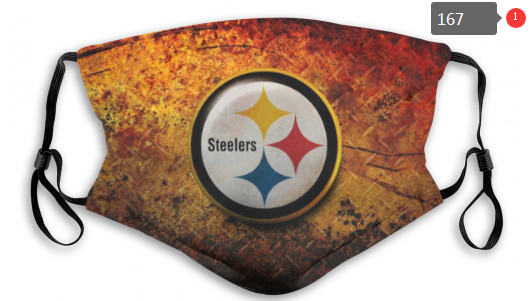 Steelers Sports Face Mask 00167 Filter Pm2.5 (Pls Check Description For Details)
