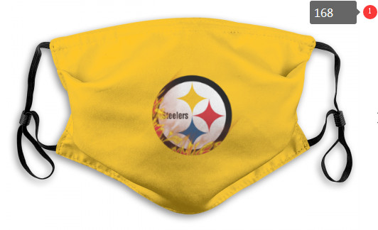 Steelers Sports Face Mask 00168 Filter Pm2.5 (Pls Check Description For Details)