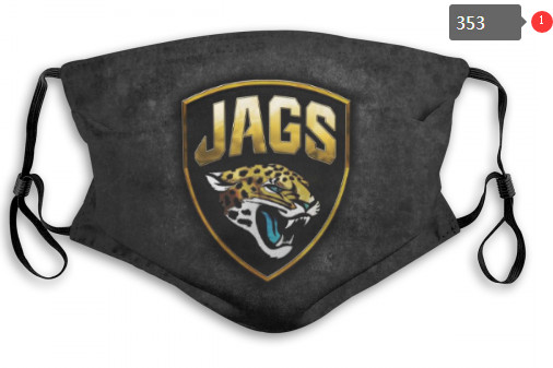 Jaguars Sports Face Mask 00353 Filter Pm2.5 (Pls Check Description For Details)