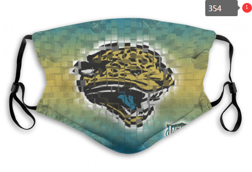 Jaguars Sports Face Mask 00354 Filter Pm2.5 (Pls Check Description For Details)