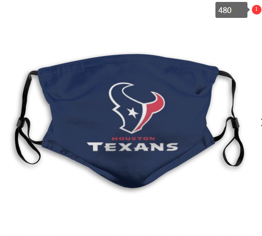 Texans Sports Face Mask 00480 Filter Pm2.5 (Pls Check Description For Details)