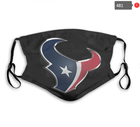Texans Sports Face Mask 00481 Filter Pm2.5 (Pls Check Description For Details)