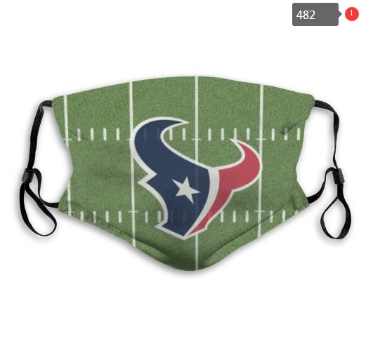 Texans Sports Face Mask 00482 Filter Pm2.5 (Pls Check Description For Details)