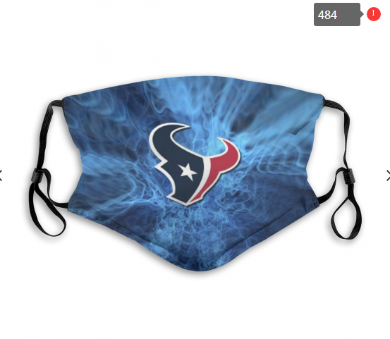 Texans Sports Face Mask 00484 Filter Pm2.5 (Pls Check Description For Details)