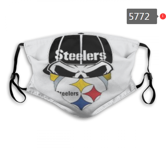 Steelers Sports Face Mask 05778 Filter Pm2.5 (Pls check description for details)