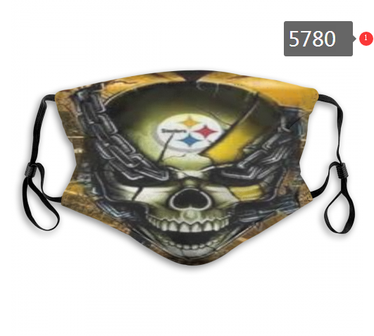 Steelers Sports Face Mask 05780 Filter Pm2.5 (Pls check description for details)