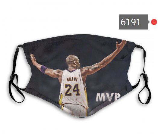 Lakers Kobe Bryants Face Mask 06191 Filter Pm2.5 (Pls check description for details) Lakers Face Mask