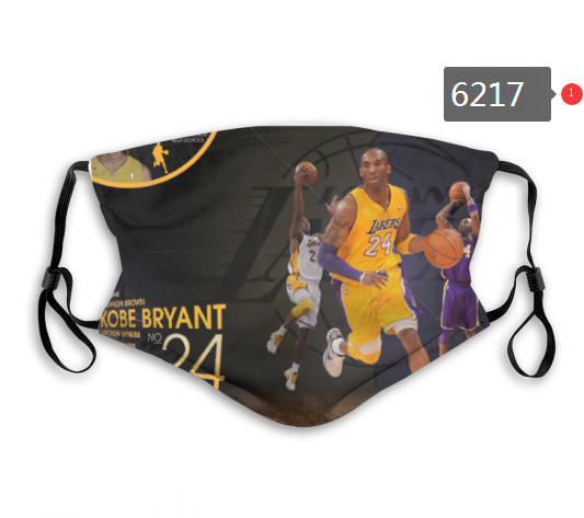 Lakers Kobe Bryant Face Mask 06217 Filter Pm2.5 (Pls check description for details) Lakers Face Mask