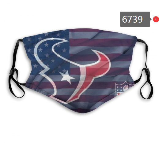 Texans Sports Face Mask 06739 Filter Pm2.5 (Pls check description for details)