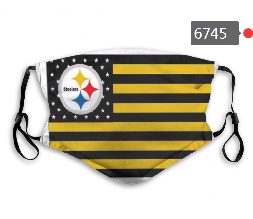 Steelers Sports Face Mask 06745 Filter Pm2.5 (Pls check description for details)