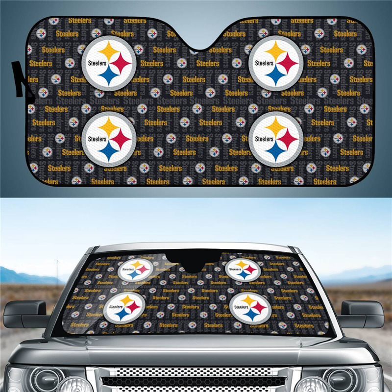 Pittsburgh Steelers Auto Car Windshield Window Sun Shade(Pls check description for details for details)