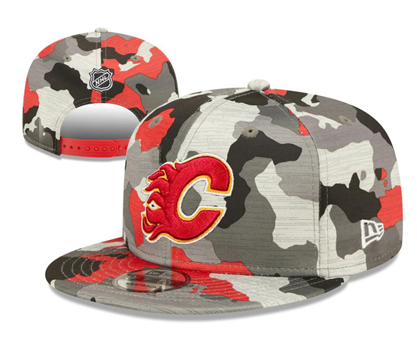 Calgary Flames Stitched Snapback Hats 003