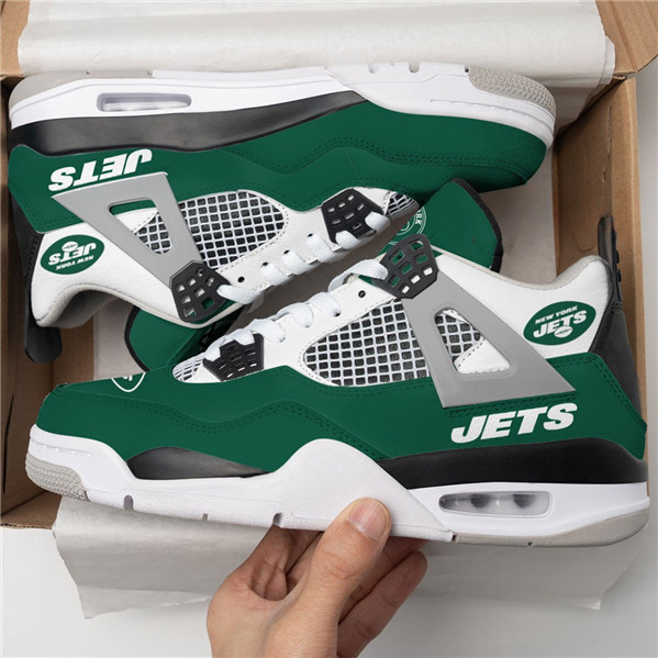 Men's New York Jets Running weapon Air Jordan 4 Shoes 001