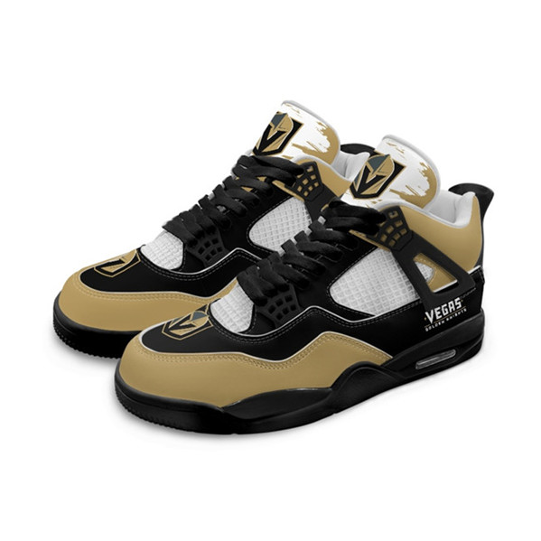 Men's Vegas Golden Knights Running weapon Air Jordan 4 Shoes 001