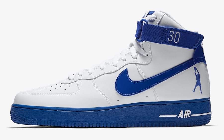 Men's Air Force 1 Shoes Blue/White 025