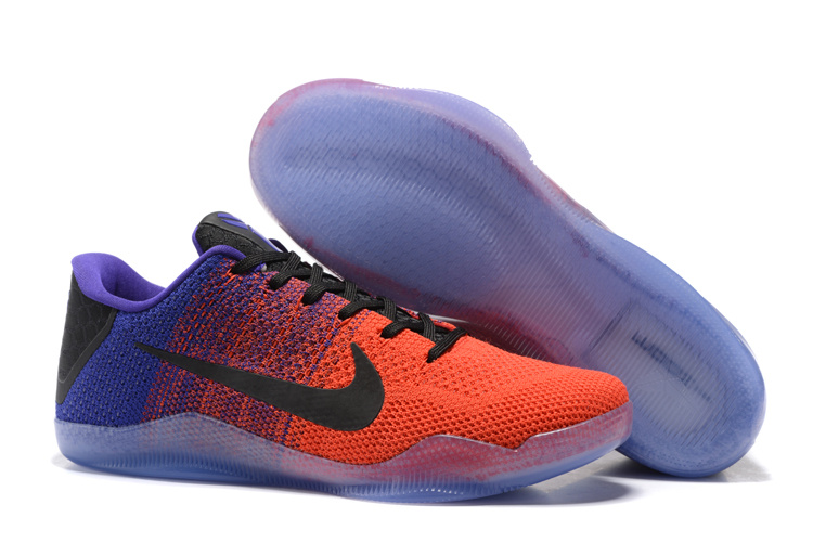 Running weapon Cheap Nike Kobe Bryant 11 Knitted Red/Purple/Black
