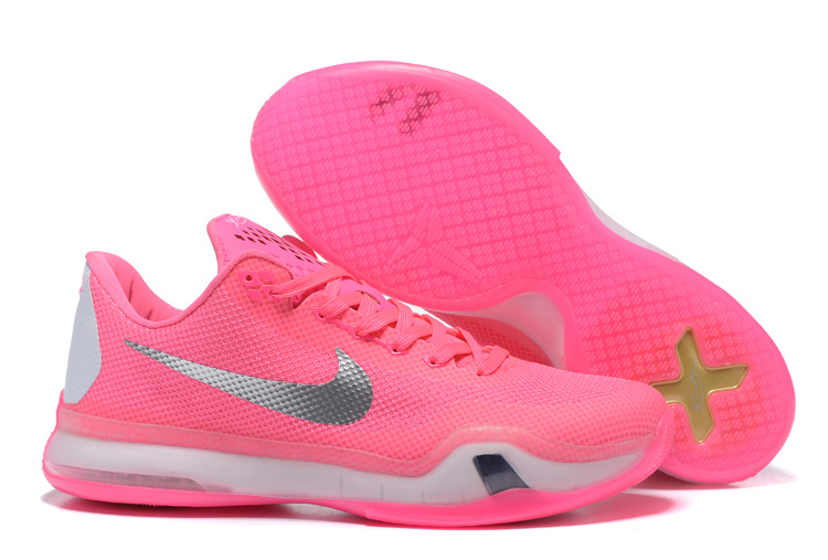 Running weapon Wholesale Nike Kobe Bryant 10 Pink/Silver