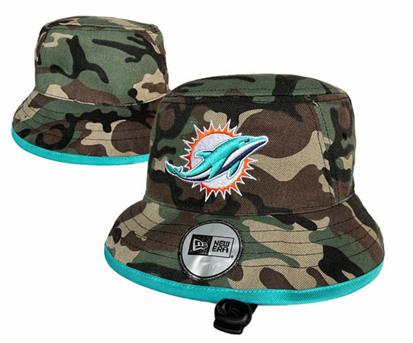 Miami Dolphins Salute To Service Stitched Bucket Fisherman Hats 085