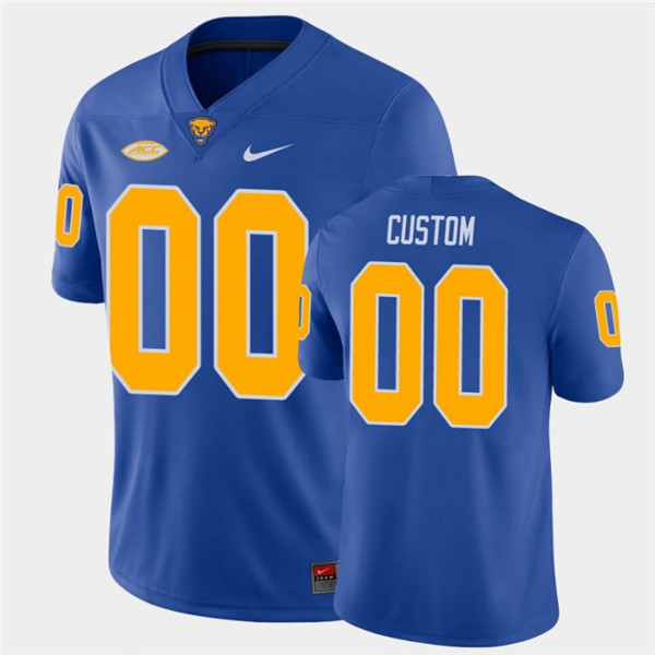 Men's Pittsburgh Panthers Royal ACTIVE PLAYER Custom Stitched Jersey