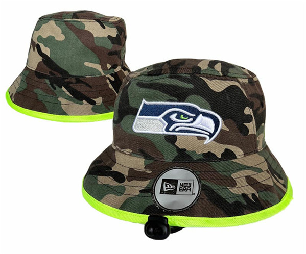 Seattle Seahawks Salute To Service Stitched Bucket Fisherman Hats 091